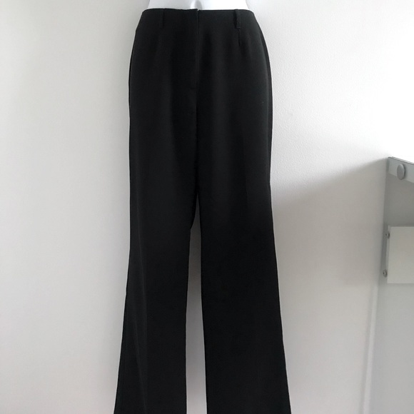 Sisley Black Straight Cut Lightweight Summer Pants Y2K 90’s - Picture 1 of 16